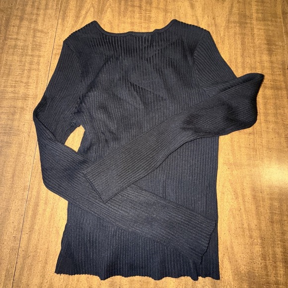 Jolie & Joy Junior Women Pullover Sweater Long Sleeve Top Knit Black XL - Picture 2 of 6